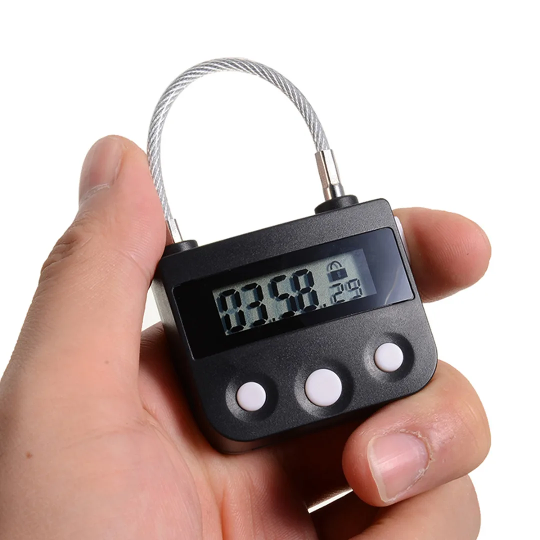 Wuyasta 1 шт. водонепроницаемый USB Перезаряжаемый переключатель времени замок ABS стальная проволока электронный замок времени замок для обустройства дома