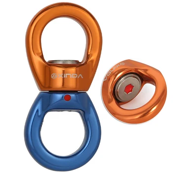 

30KN Xinda Outdoor Rock Climbing Universal Wheel Fixing Device Swivel Connector Carabiners Climbing Accessories