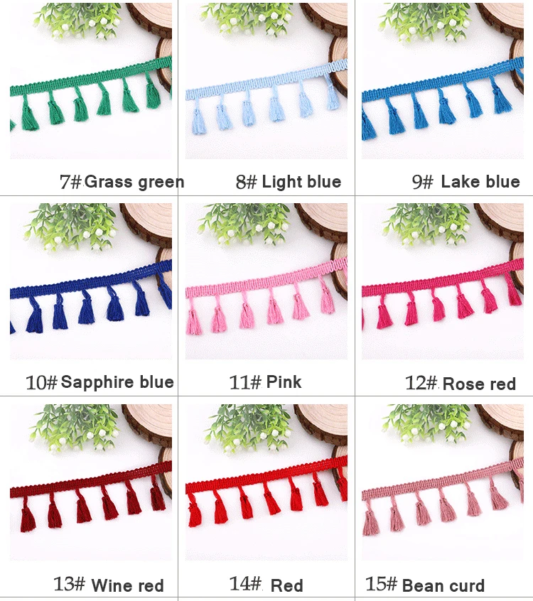 10 ярдов кружевная лента с бахромой из хлопка|Кружево| |