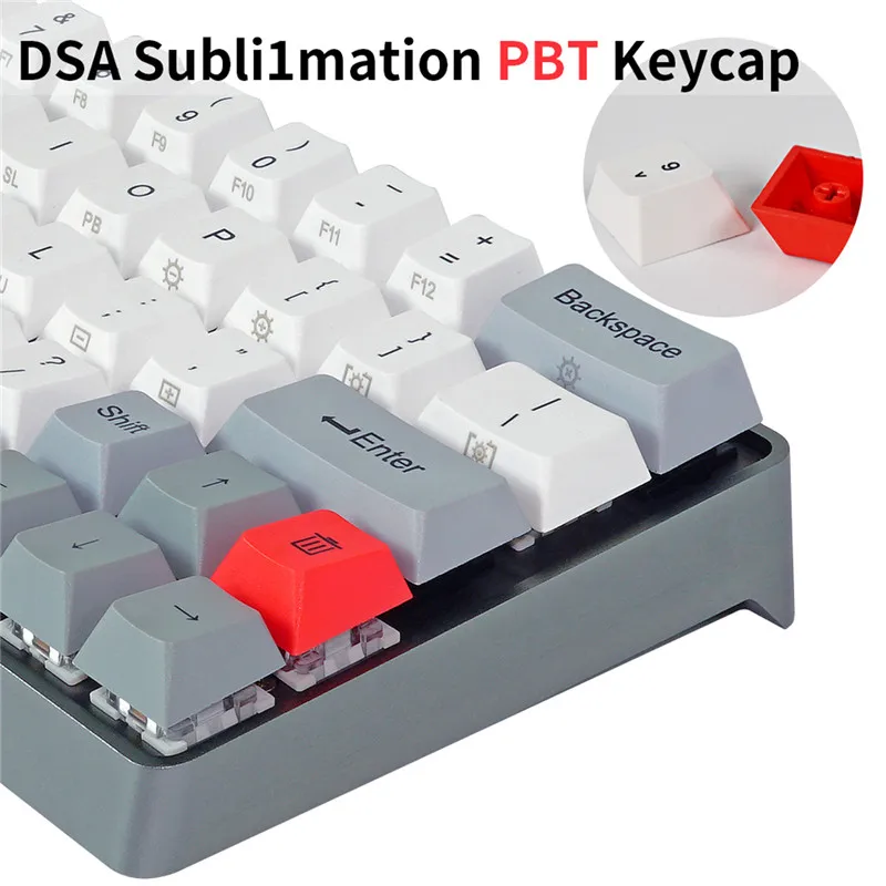 S SKYEE PBT Keycaps Gateron Switch GK64 чехол из алюминиевого сплава Горячая замена RGB игровая механическая клавиатура для Mac OS Windows