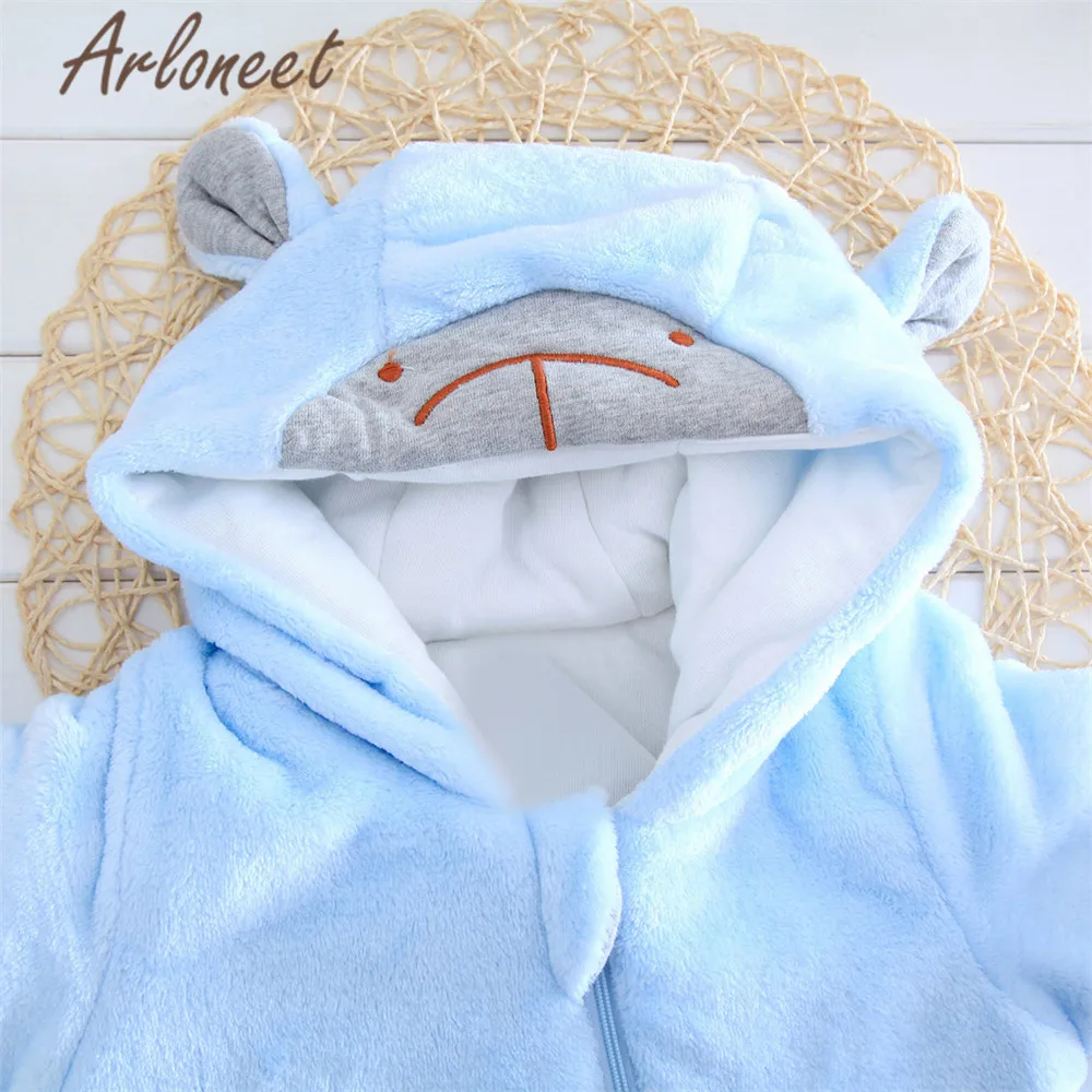 ARLONEET/пальто с героями мультфильмов; Комбинезон для маленьких мальчиков; зимний комбинезон на молнии с медвежьими ушками для маленьких девочек; комбинезон; пальто с капюшоном; Детский комбинезон; Bebe Menina