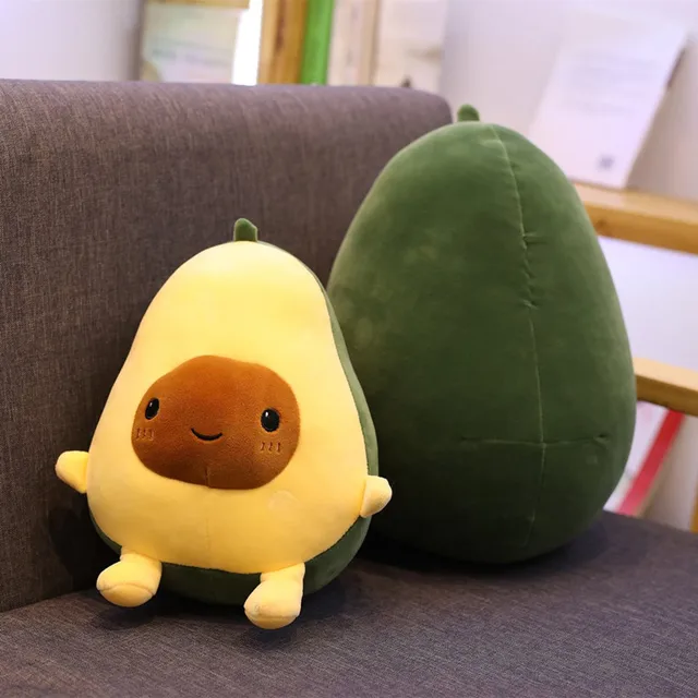 30-60CM Cute Avocado Stuffed Plush Toy Soft Baby Doll Cartoon Fruit Pillow Sofa Cushion kids Girls Christmas birthday Gifts 5