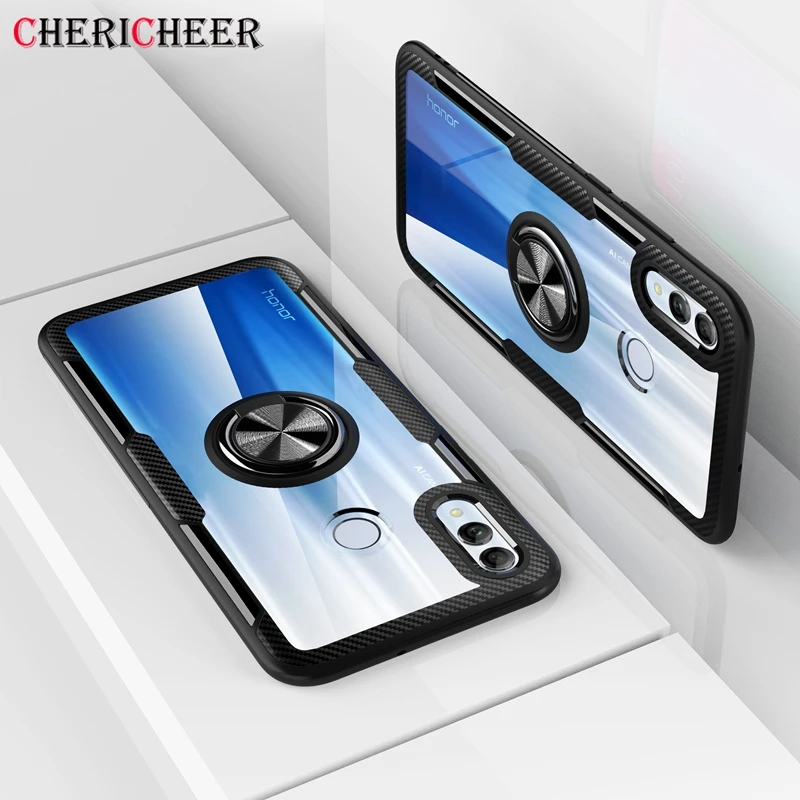 Кристальный акриловый кольцевой кронштейн для huawei P Smart 2019 чехол Honor 10 Lite