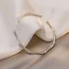 European and American Design Bamboo Bone Shape Adjustable Cuff Bracelets Womans Simple Bracelet For Korean Fashion Jewelry Girls 5