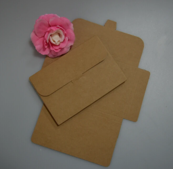  15.5*10.7*0.9CM Kraft Paper Envelope Party Invitation Card Letter Stationery Packaging Bag Gift Gre - 4000537335878