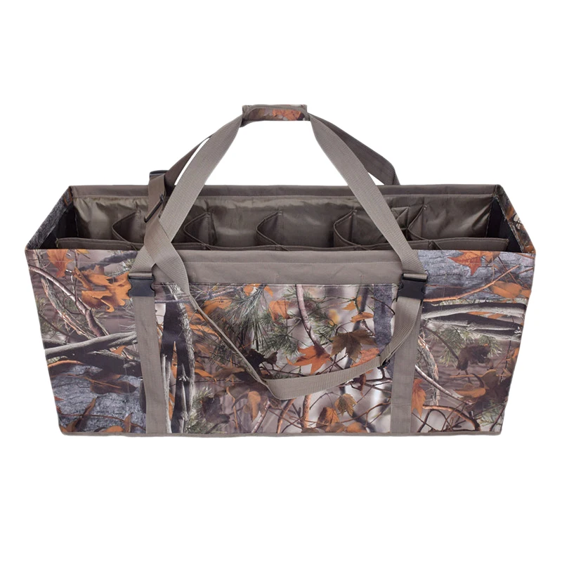 

12 Slot Duck Decoy Bag ,Slotted Decoy Bags with Adjustable Shoulder Strap Dirt Drain Design for Duck Decoys