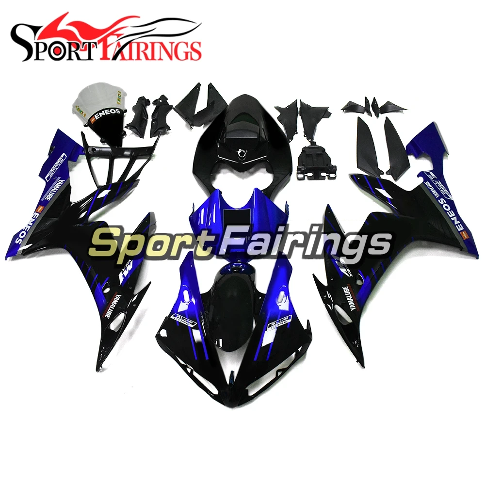 Полный ABS пластиковый впрыск Sportbikes Обтекатели для Yamaha YZF1000 R1 2004 2005 2006 электронный атомайзер крышки Корпус черный синий