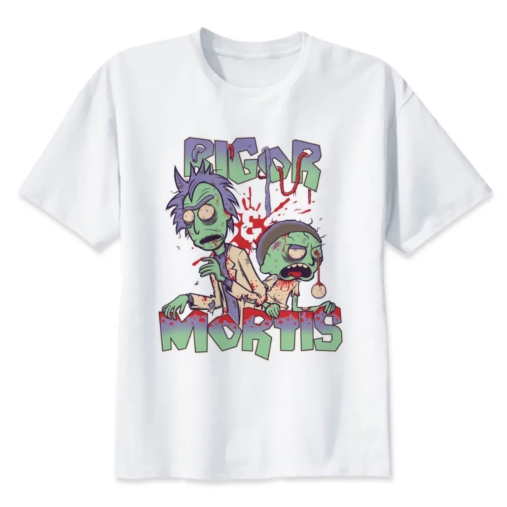 Новое поступление, футболка Rick And Morty, летние футболки, Модная белая футболка с короткими рукавами и рисунком из мультфильма «Рикки и Морти» - Цвет: 2256