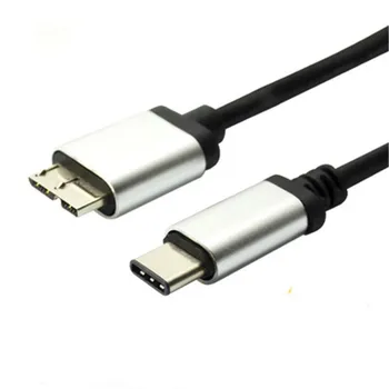

Usb 3.1 Type c to Micro USB 3.0 B public aluminum HDD Data Cable USB 3.1 data cable Suitable for computers 1M