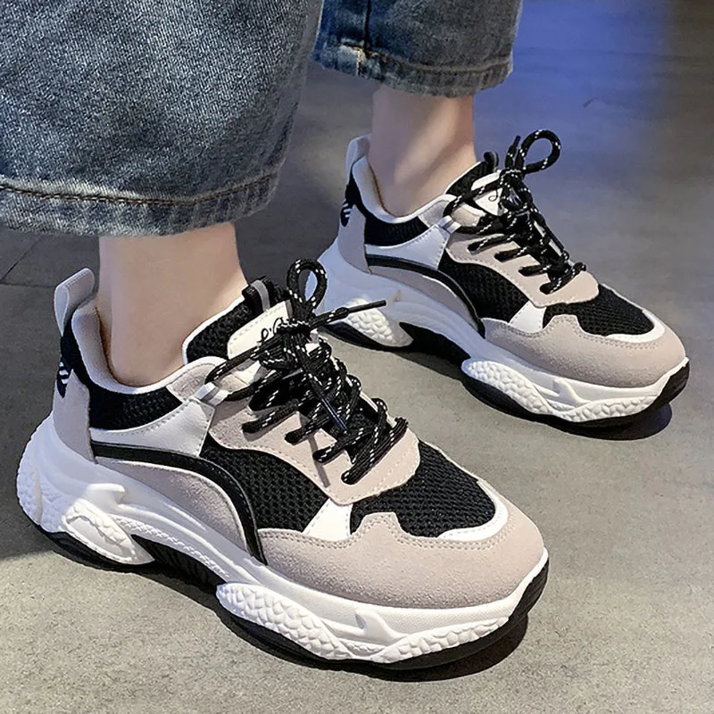 

2020 Spring Women Shoes Fashion Sneakers Women Vulcanize Shoes Summer Casual Shoes Platform Sneakers Dad Shoes Tenis Feminino