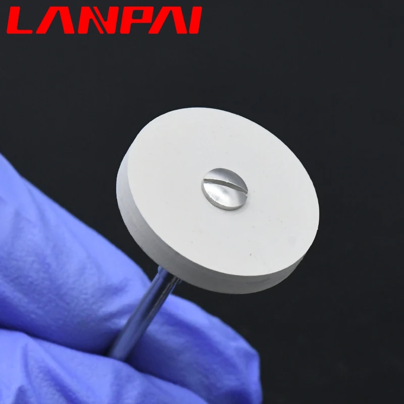 Lanpai 3*22mm Dental lab Polishing Wheels Rubber Diamond Stone Grinding Head for Zirconia