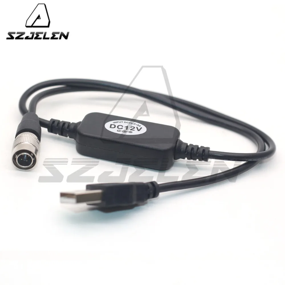 dispositivos de som zoom cabo de alimentação impulsionador usb para hirose cabo de alimentação de pinos