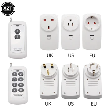 

Smart Home Plug Wireless Power Outlets Light Switch Socket US EU UK 16A Electrical Smart Plug with 433MHz Remote Control