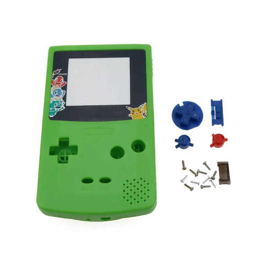 Green Cltgxdd полный корпус крышка запасная часть для nintendo Запчасти для Gameboy GBC Ремонт Часть корпус консоль чехол - Цвет: Green