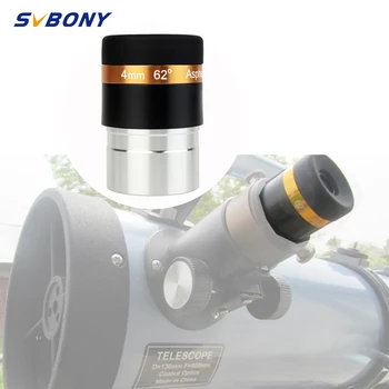 

SVBONY Eyepieces 4mm Telescopes Lens Wide Angle 62 Degree Aspheric Eyepiece HD Fully Coated Lens for 1.25 inches Astronomic Tele