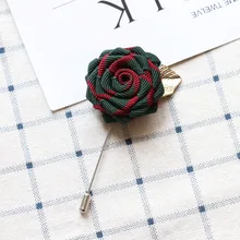 Корейский классический цветок ручной работы Роза значок на воротник с костюм с листьями рубашка брошь мужские и женские броши аксессуары