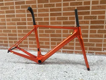

Super light t1000 stenzhorn O2 2020 popular orange carbon road frame:carbon Frame+Seatpost+Fork+Clamp+Headset,ems free shipping