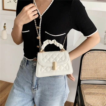 

Ladies Small Hang Bags Quality PU Leather Crossbody Bags for Women 2020 Trend Luxury Handbags Women Mini Shoulder Bags Designer