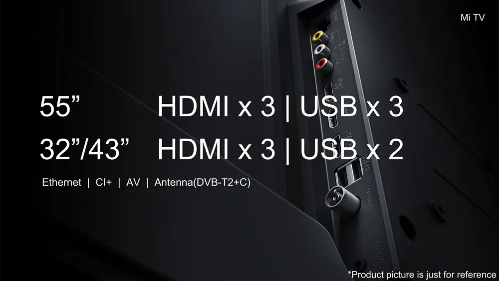 Xiaomi Mi Smart TV 32 дюйма 1 ГБ ОЗУ 8 Гб ПЗУ 64 бит четырехъядерный процессор Android 9 0 HD