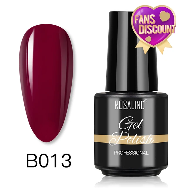 ROSALIND 7ml Gel Polish Semi Permanent Nails Gel Polish Soak Off UV LED Base Top Coat Vernis Nail Art Glitter Gel Varnish SLA-B013