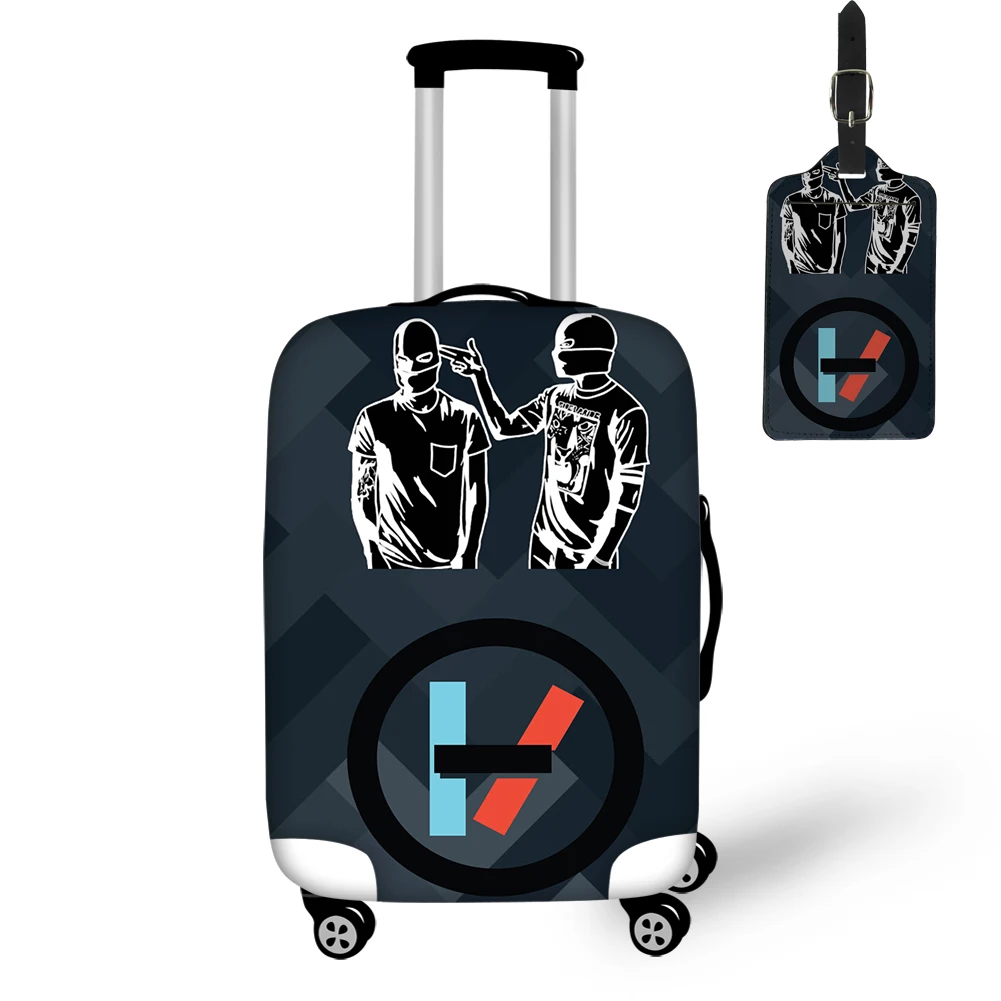 With Same Bag THIKIN Twenty One Pilots Стильный чехол с принтом для путешествий и багажа с биркой легкий удобный для туризма модный защитный чехол с рисунком - Color: With Same Bag