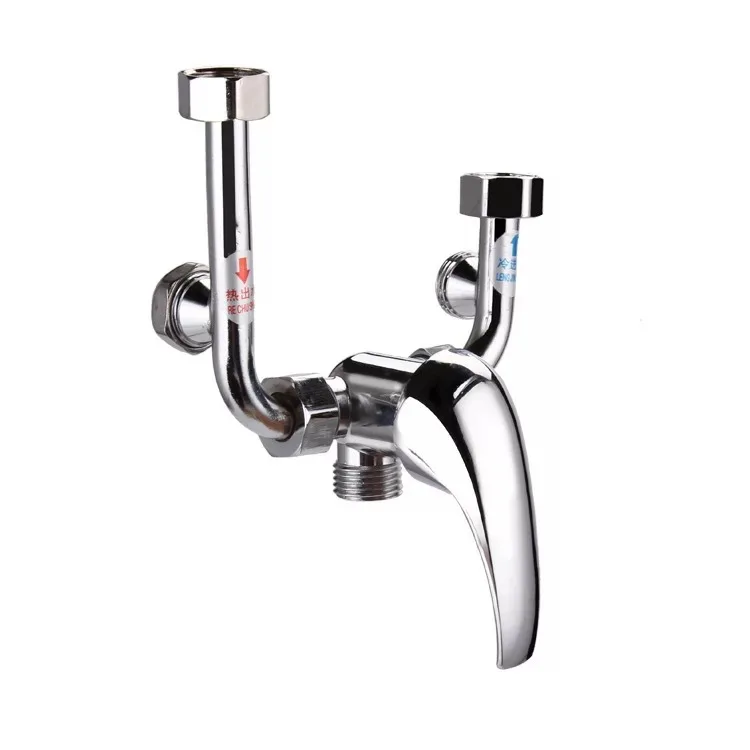 Цинковый сплав u-образный локоть электрический водонагреватель смесительный клапан Ming установлен холодной переключатель душевой кран Впускной трубки аксессуары