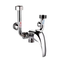 Цинковый сплав u-образный локоть электрический водонагреватель смесительный клапан Ming установлен холодной переключатель душевой кран Впускной трубки аксессуары