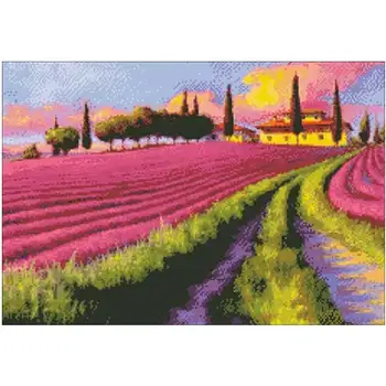 

Lavender sky patterns Counted Cross Stitch 11CT 14CT 18CT DIY wholesale Chinese Cross Stitch Kits Embroidery Needlework Sets