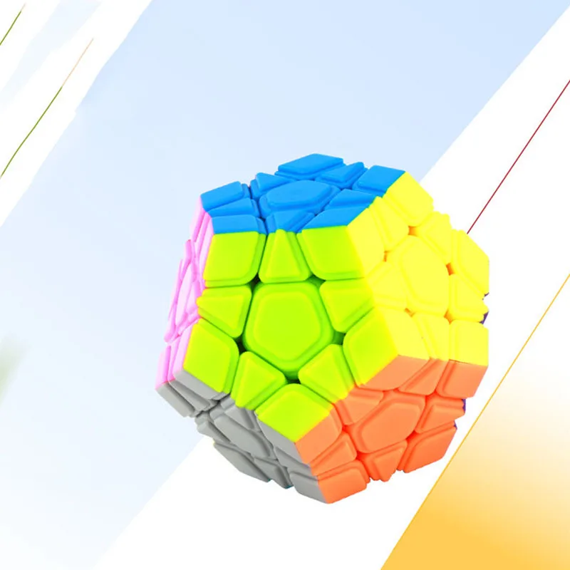 Странная форма Megaminx Волшебные кубики без наклеек Скорость Профессиональный 12 Сторон головоломка Cubo Magico Развивающие игрушки для детей - Цвет: Style 01