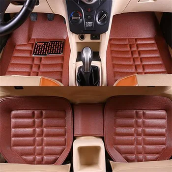 

Leather universal car floor mats for bmw f10 x5 e70 e53 x4 f11 x3 e83 x1 f48 e90 x6 e71 f34 e70 e30 waterproof accessories