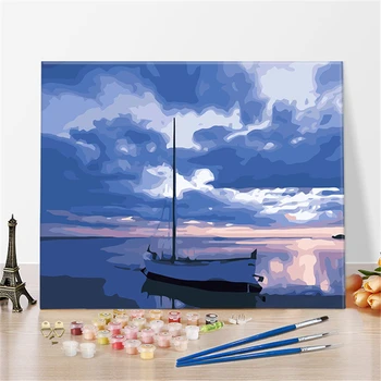 

Jinghai Paintings By Numbers DIY Pictures Oil Coloring By Numbers Set Gift Drawing By Numbers Canvas Decor New Arrivals