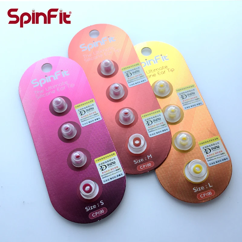 SpinFit CP100 CP800 CP230 CP240 запатентованные силиконовые наушники вкладыши 1 пара (2 шт.) для