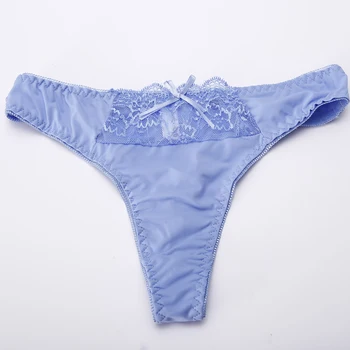 Women Ice-silk Seamless Panties One-piece Solid Colour Thong Sexy Panties For Women G String Underwear Lingerie Plus Size XL New