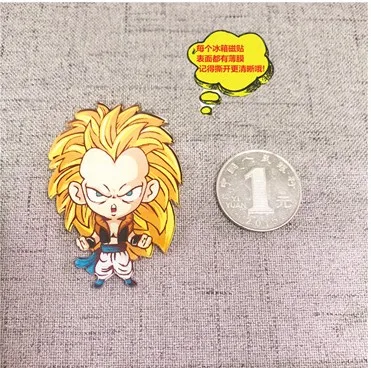 Милый мультфильм DRAGON BALL магниты на холодильник высококачественная акриловая краска магниты на холодильник Супер Saiyan магниты на холодильник - Цвет: 16