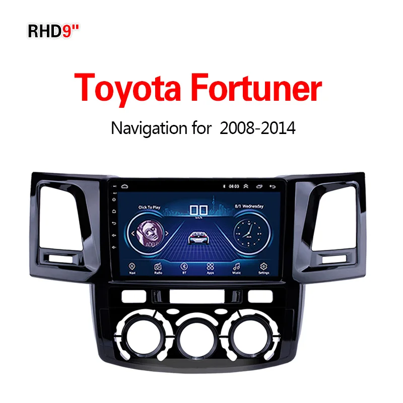 Lionet gps навигация для автомобиля Toyota Fortuner 2008- 9 дюймов RT1038X - Размер экрана, дюймов: 4G8core64G