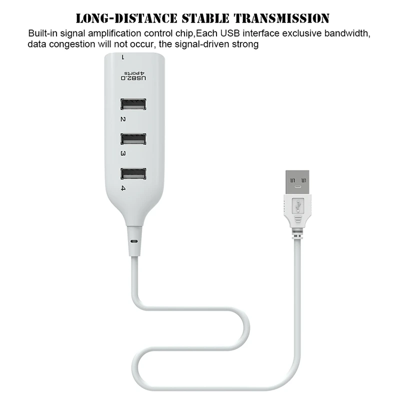 USB Extension HUB USB 2.0 4 Port High Speed USB Splitter For MacBook Laptop Accessories Multiple Hab Multi USB Port HUB Adapter