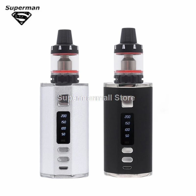 Najtaniej Zestaw do e papierosa DR200W box mod 50 w 200 w z 4400mah 2 wbudowane baterie 3.0ml 0.3ohm Vaper Tank elektroniczny papieros zestaw do e papierosa