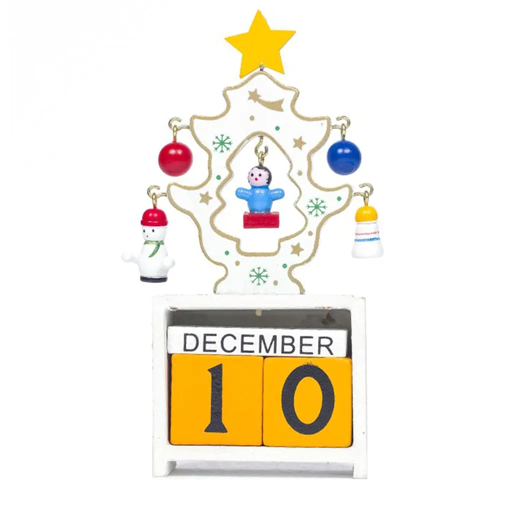 Calendar Decoration Christmas Creative Wooden Calendar Decoration