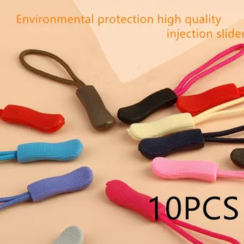 

10pcs Bag Accessories Zipper Puller End Fit Rope Tag Fixer Zip Cord Tab Replacement Clip Broken Buckle Travel Bag Suitcase Tent