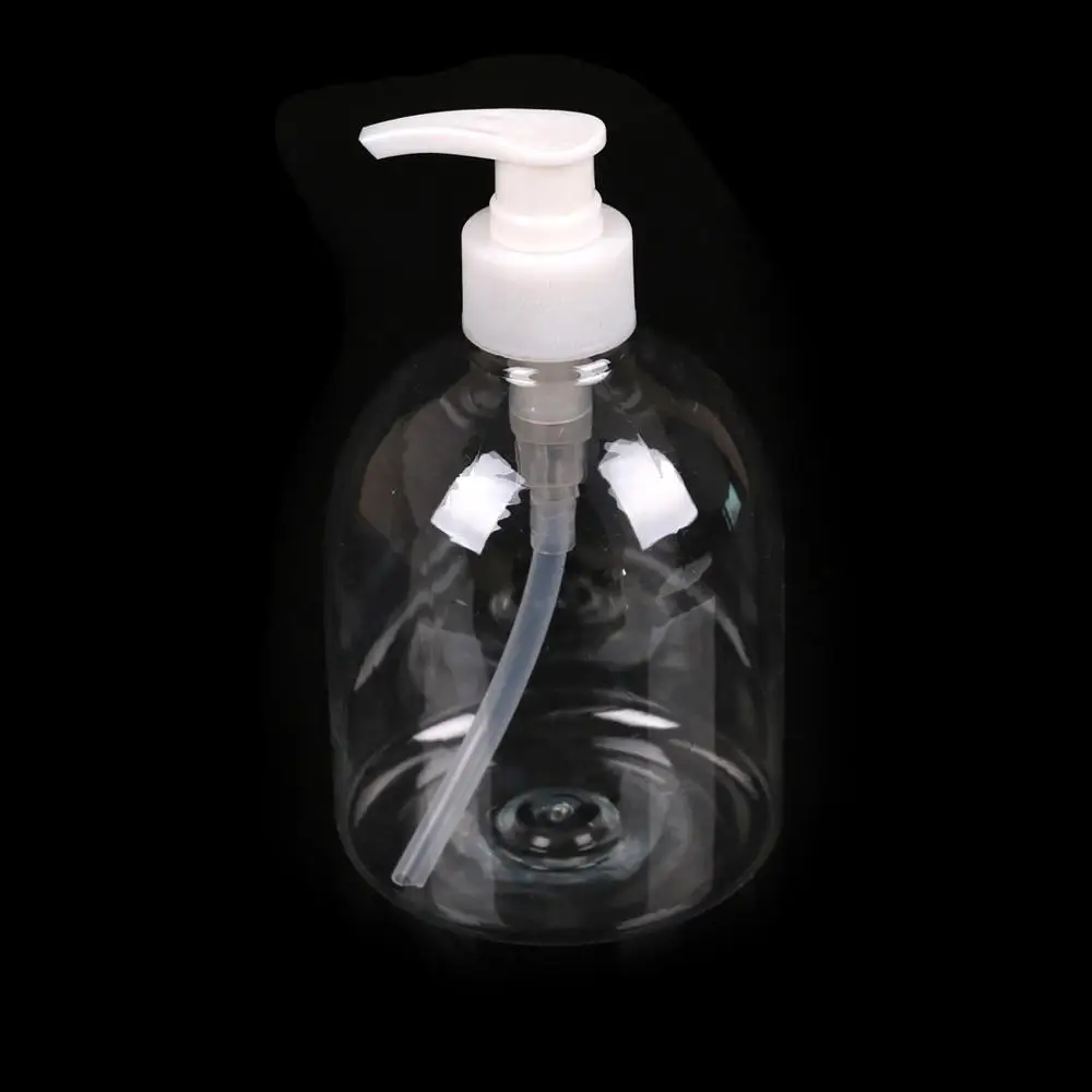 

Hand Pump 500ml Plastic Bathroom Hotel Liquid Soap Dispenser Clear Make Up Shampoo Lotion Containers Cleanser Bottles