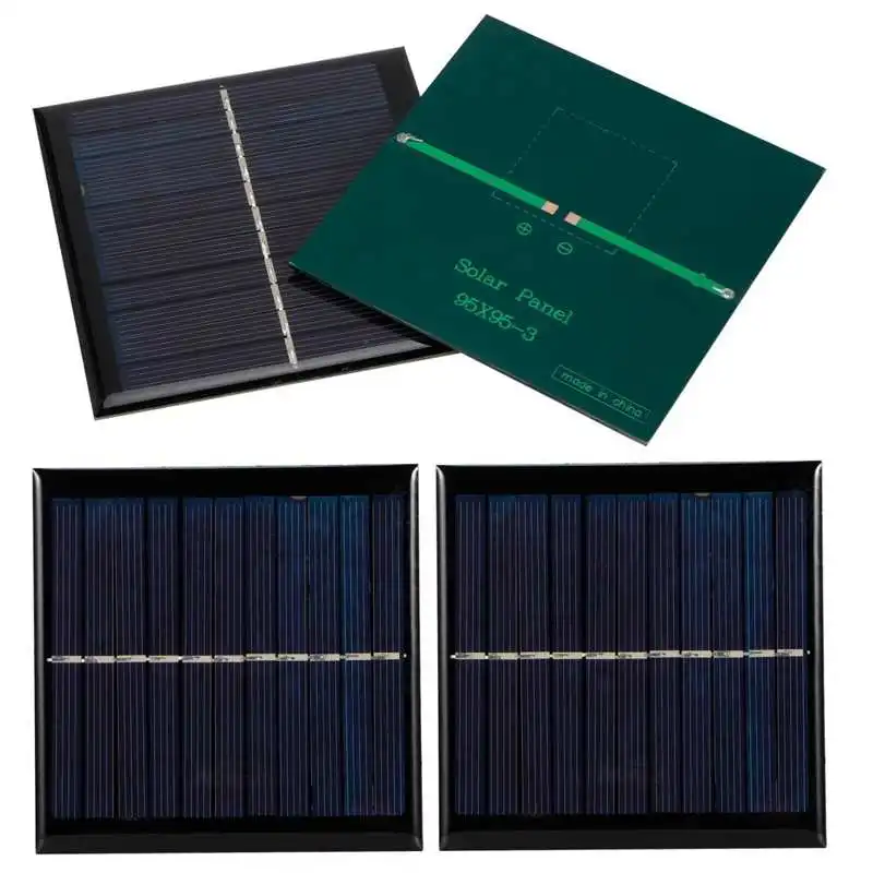 

4pcs 1W 5.5V Micro Solar Panels High Conversion Rate Solar Cell Module 95 x 95mm Solar Cell Module
