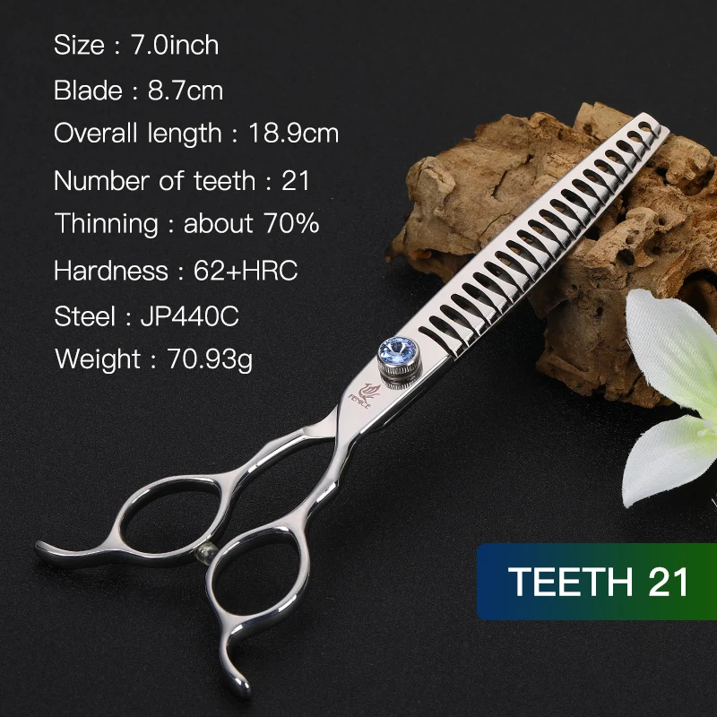 21 teeth