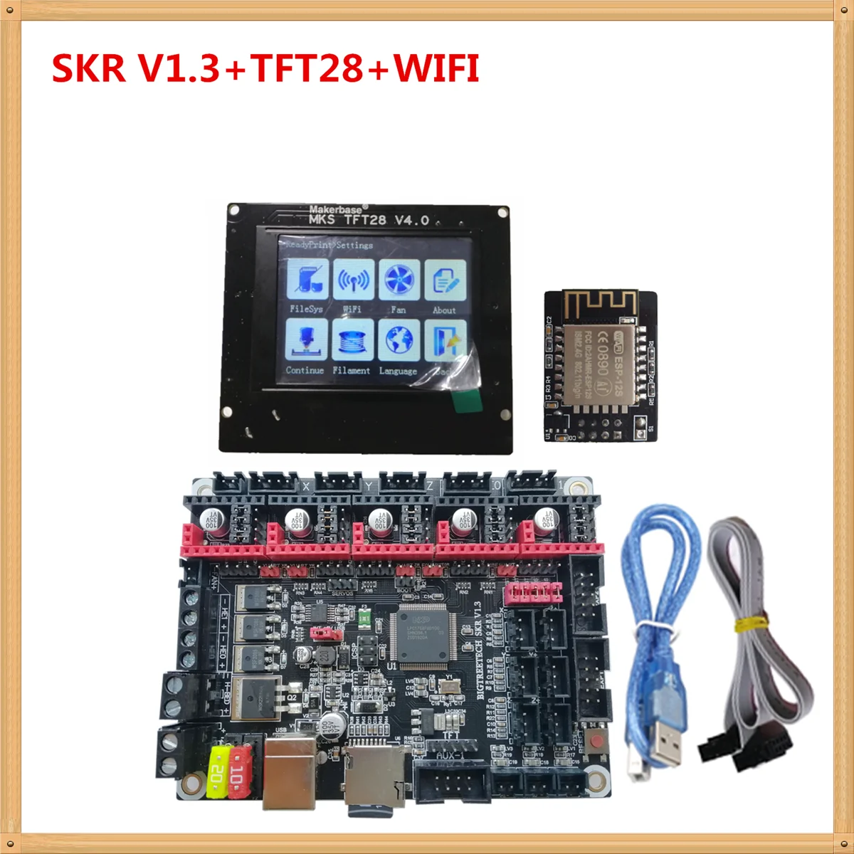 

3D printer spare parts SKR V1.3 control plate MKS TFT28 v4.0 touch screen MKS WIFI module smart controller for creality cr-10