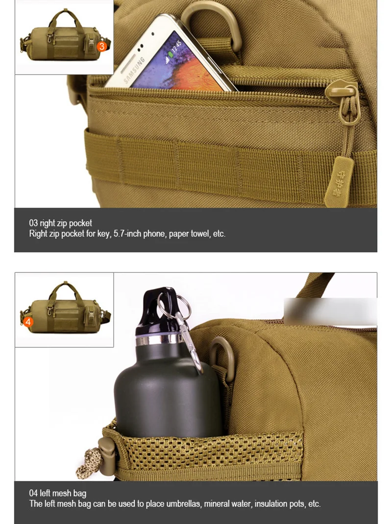 Спортивная сумка для мужчин, спортивная сумка для путешествий, водонепроницаемая большая спортивная сумка для рук, спортивная сумка для мужчин для фитнеса, тактическая сумка-бочонок, военный фанат, сумка
