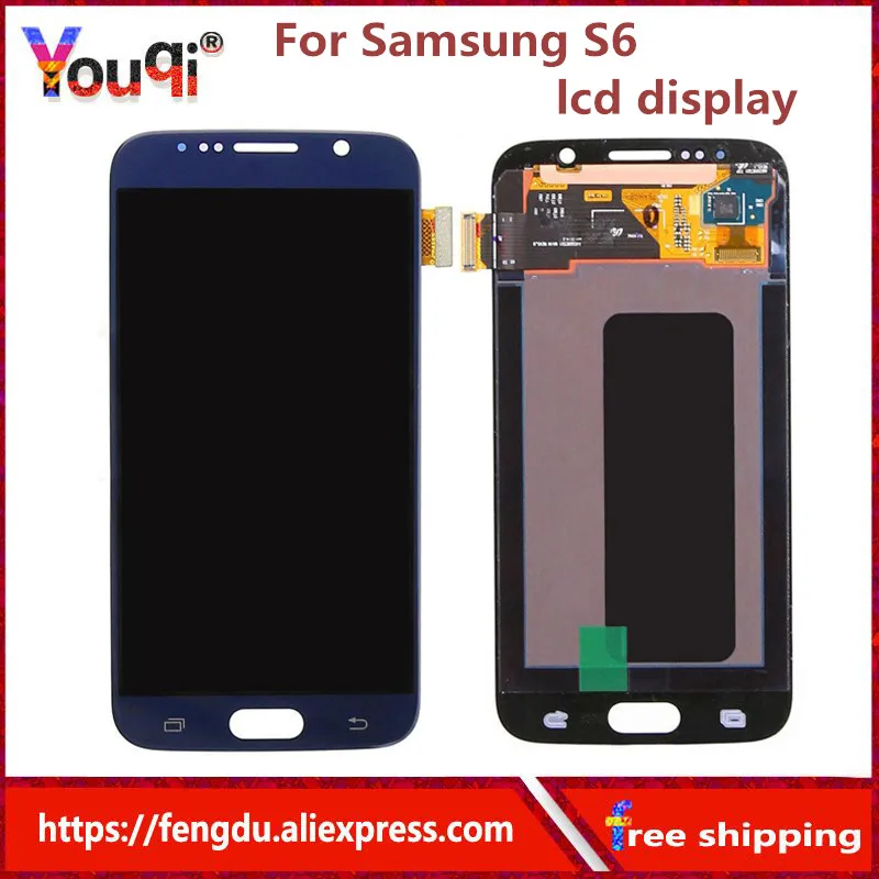 

Youqi lcd For Samsung GALAXY S6 G920 G920F LCD Display Touch Screen Digitizer Assembly+Tools+Tape