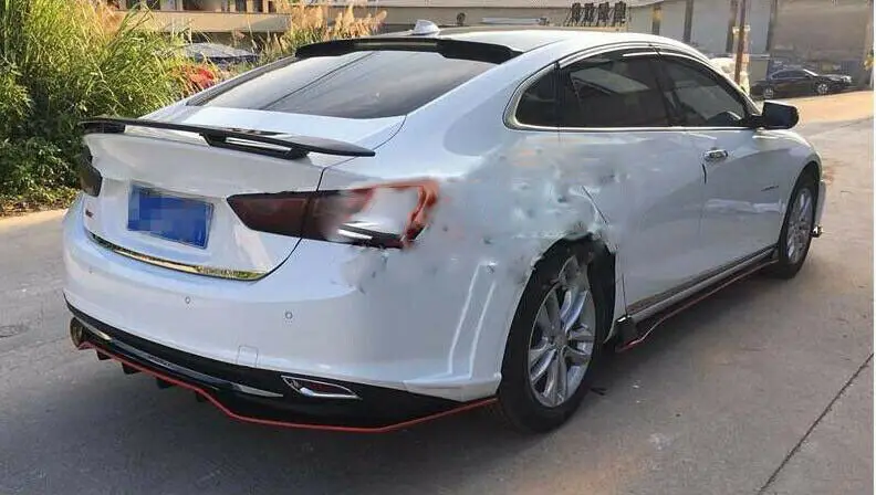 Подходит для Chevrolet Malibu- 4 шт. углеродное волокно задний Средний багажник спойлер модификация автомобиля аксессуары для автомобиля