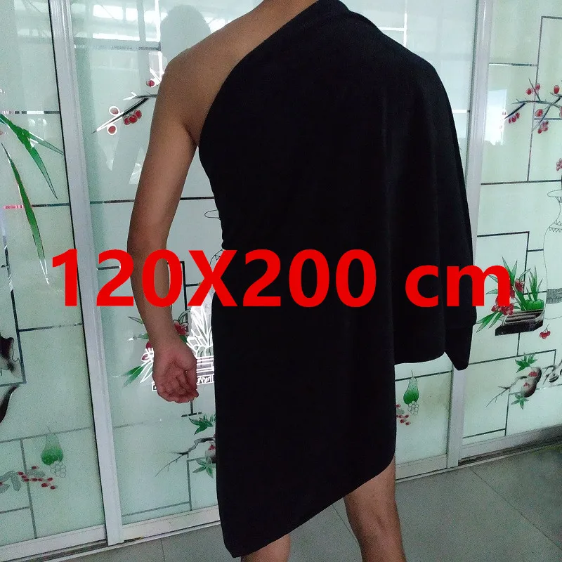 microfiber bath towel-soft and lightweight face towel, odorless bath, spa, gym towel (black) 2