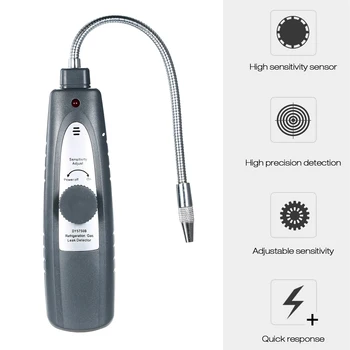 

High Sensitivity Refrigeration Gas Leak Detector Freon Leak Tester Halogen Leakage Detector Checker for Car Air Conditioner