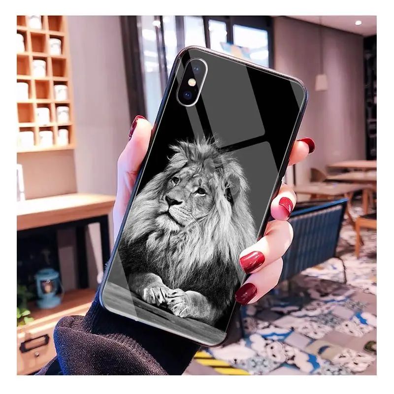 Lion on the African steppe