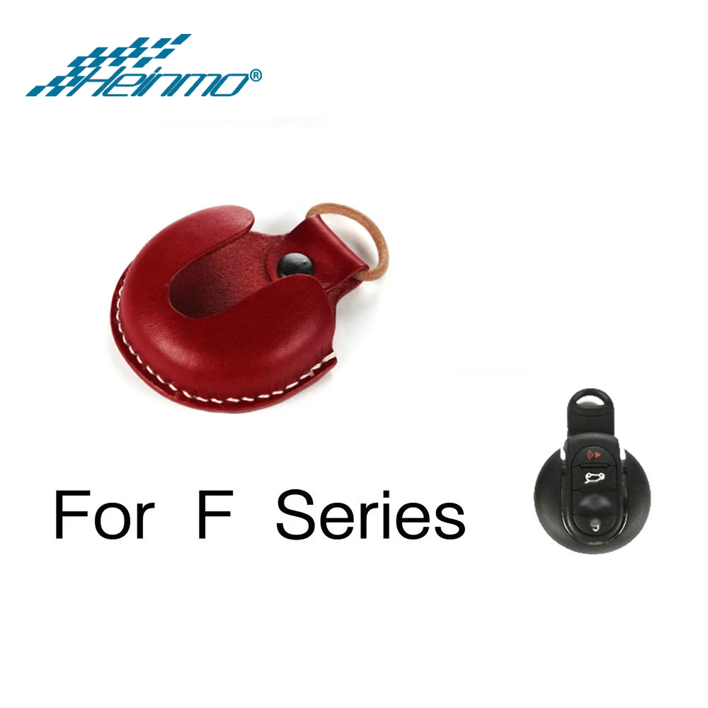 F Series Brown Чехол для ключей из воловьей кожи с автоматическим дистанционным управлением, защитный чехол для ключей для MINI Countryman R60 F60 для MINI Cooper R56 F56 F54 F/R Series - Название цвета: F Series Brown